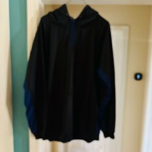 Men's Black and Blue Performance Jacket